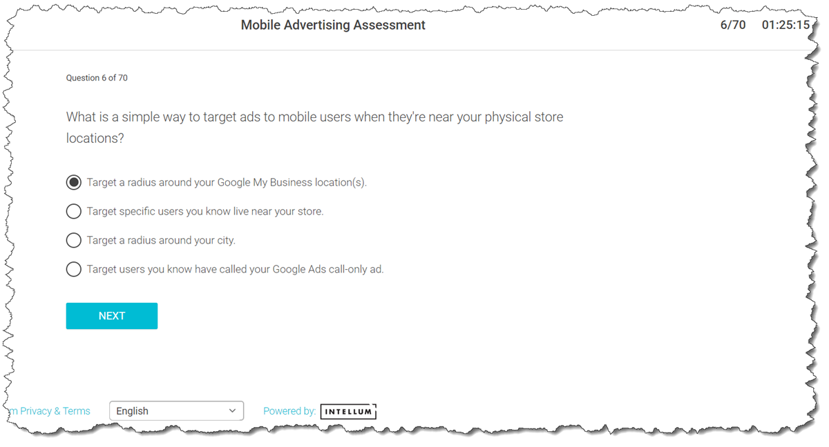 What is a simple way to target ads to mobile users when they're near