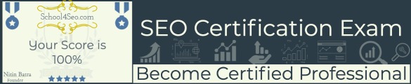 SEO Certification Exam Banner
